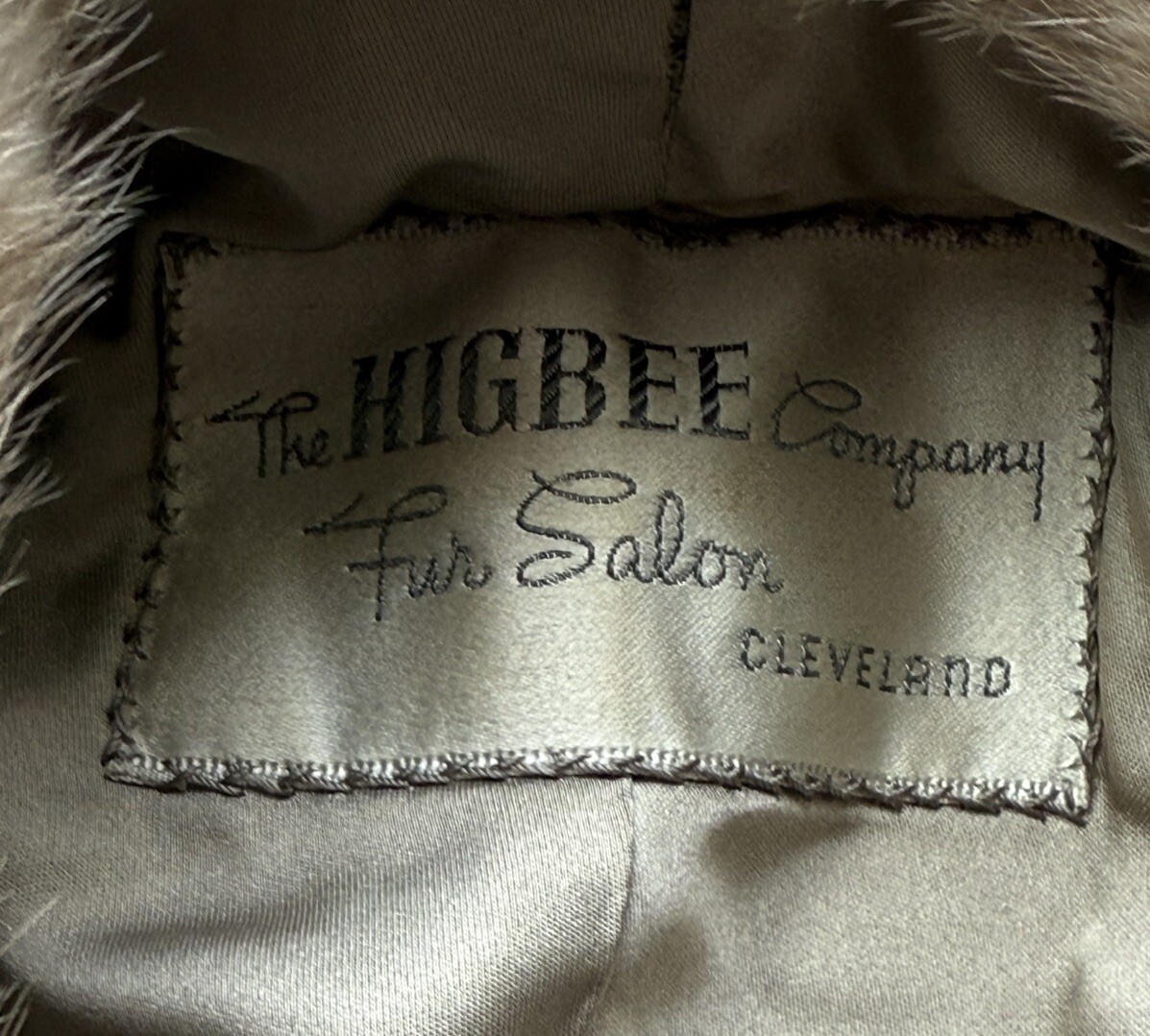 MINK Fur Stole Bolero Shrug Wrap Cape The Higbee Company Fur Salon Vintage
