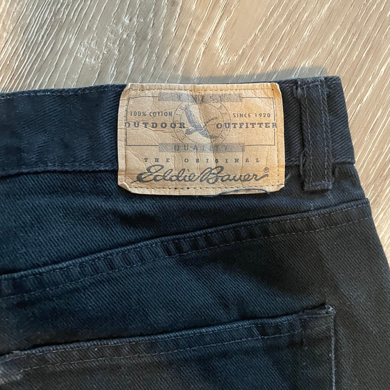 Eddie Bauer VTG Denim Jeans Women’s Size 12 Black High Waisted Relaxed Tapered