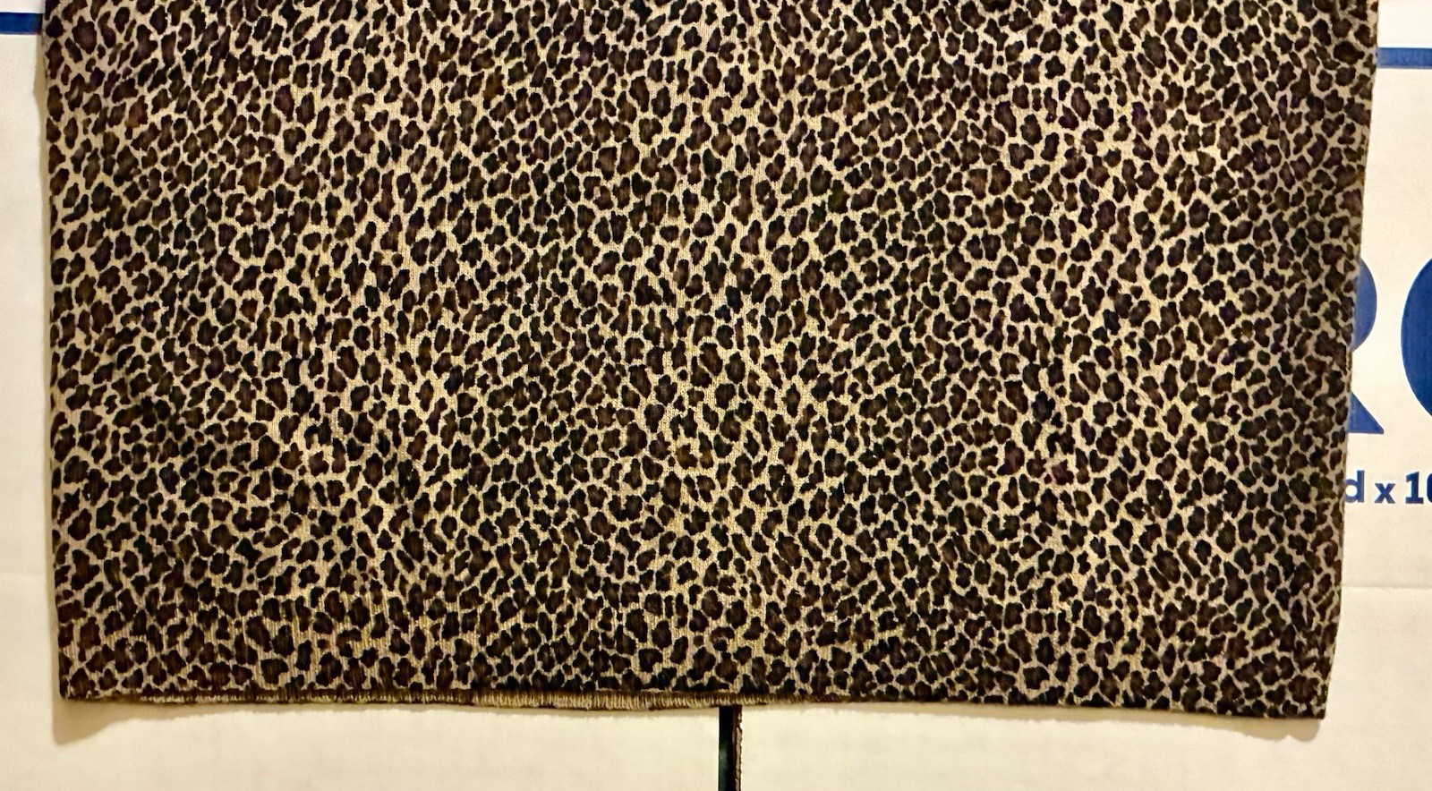 JENNIFER MOORE VINTAGE 1980S LEOPARD PRINT LONG SLEEVED WOMENS BLOUSE