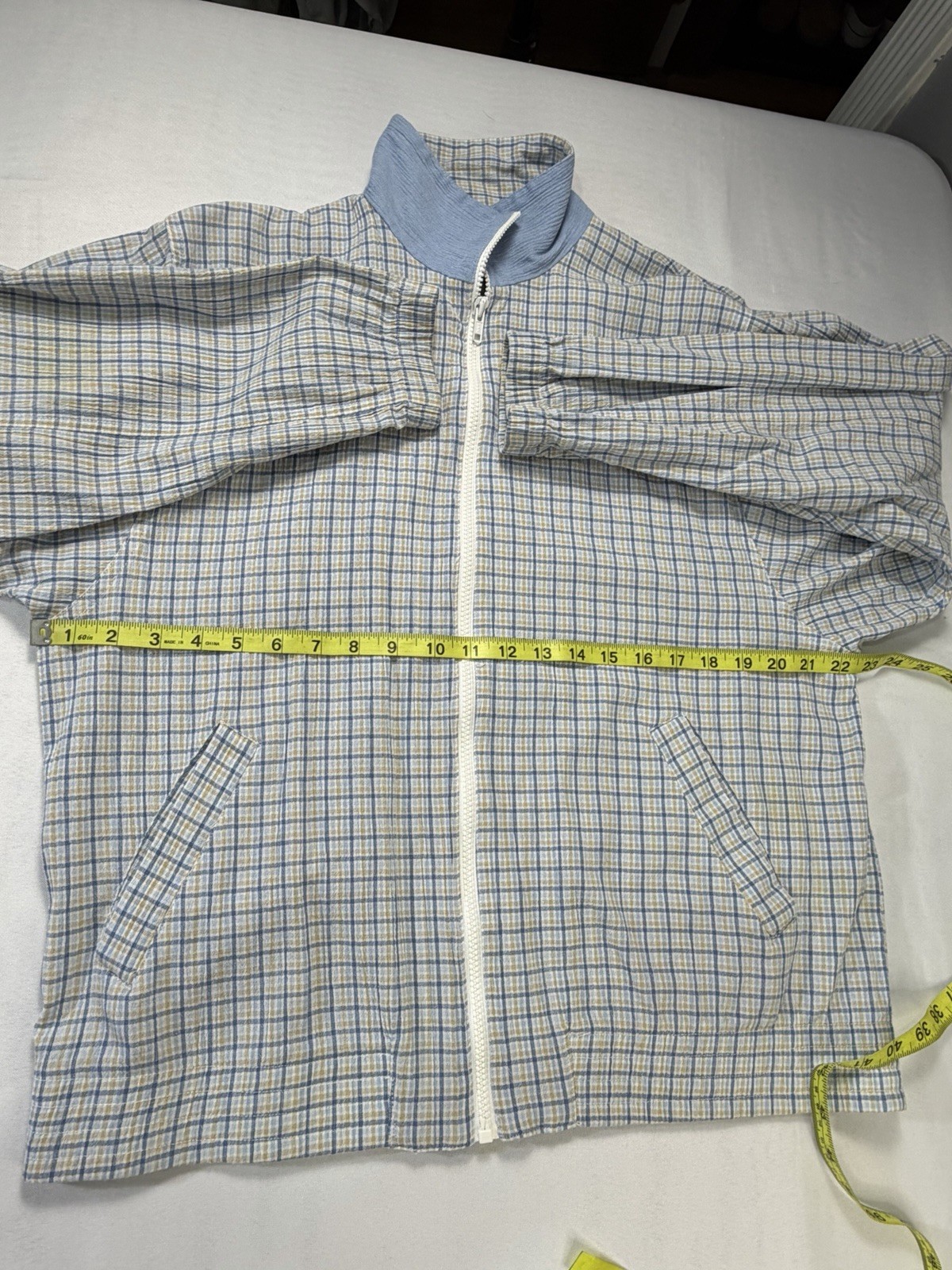 Koret City Blues VINTAGE women’s SZ M Leisure Suit Set Plaid Granny Vibe 2 Piece