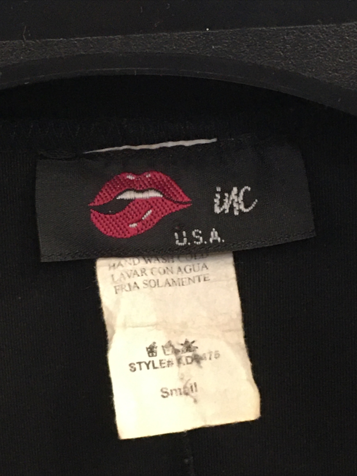 S Vintage AEROBICS JAZZ DANCE ZUMBA Lycra Bike NEON Lyotard LIPS INC Made In USA