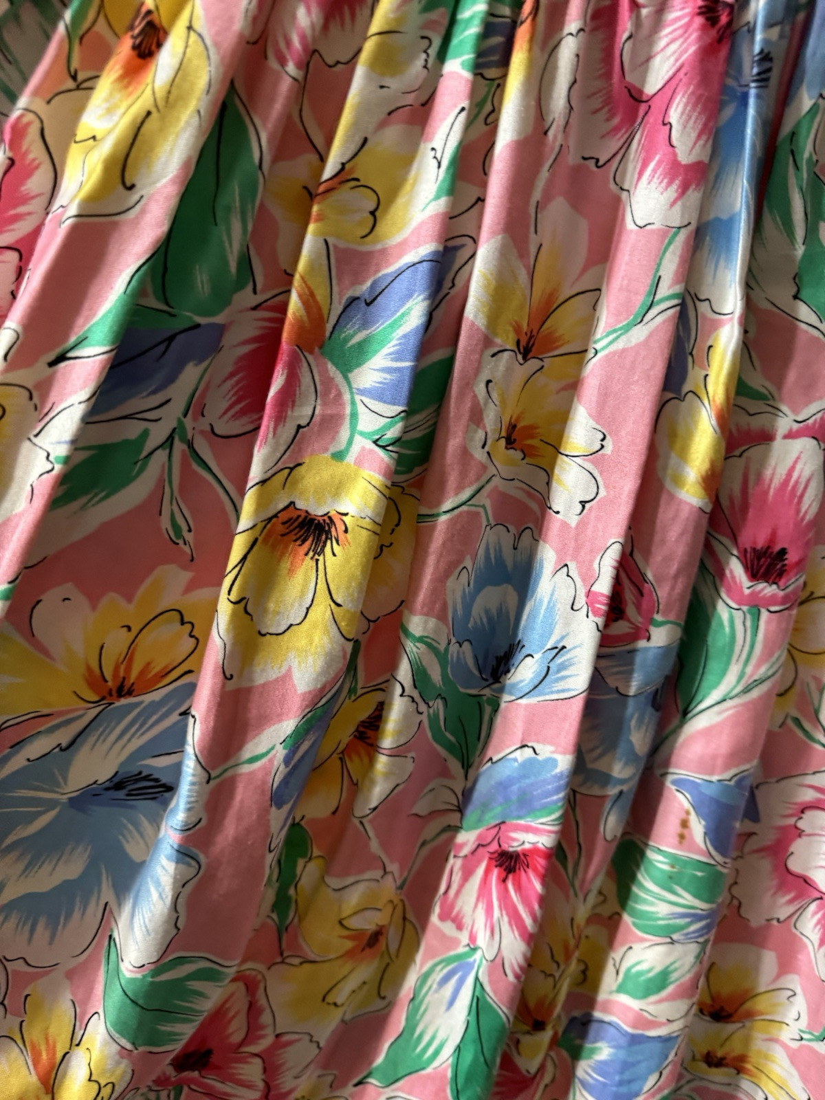 VTG Women’s Floral Midi Dress XS/S Bust 33” (flaws) Easter & Summer/Spring