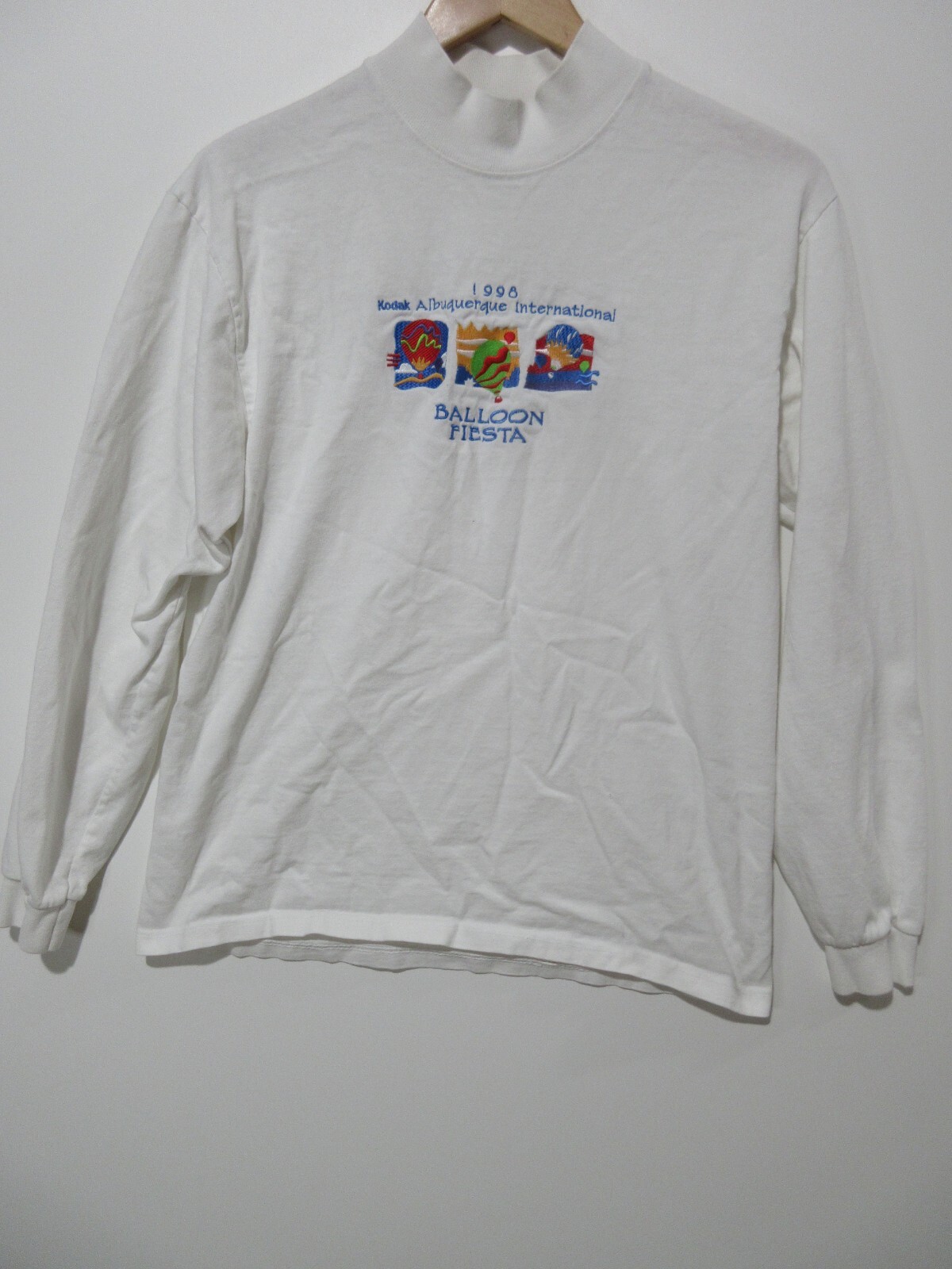 Vtg 1998 Kodak Albuquerque￼ Balloon Fiesta Graphic T-Shirt Tee Long Sleeve Top