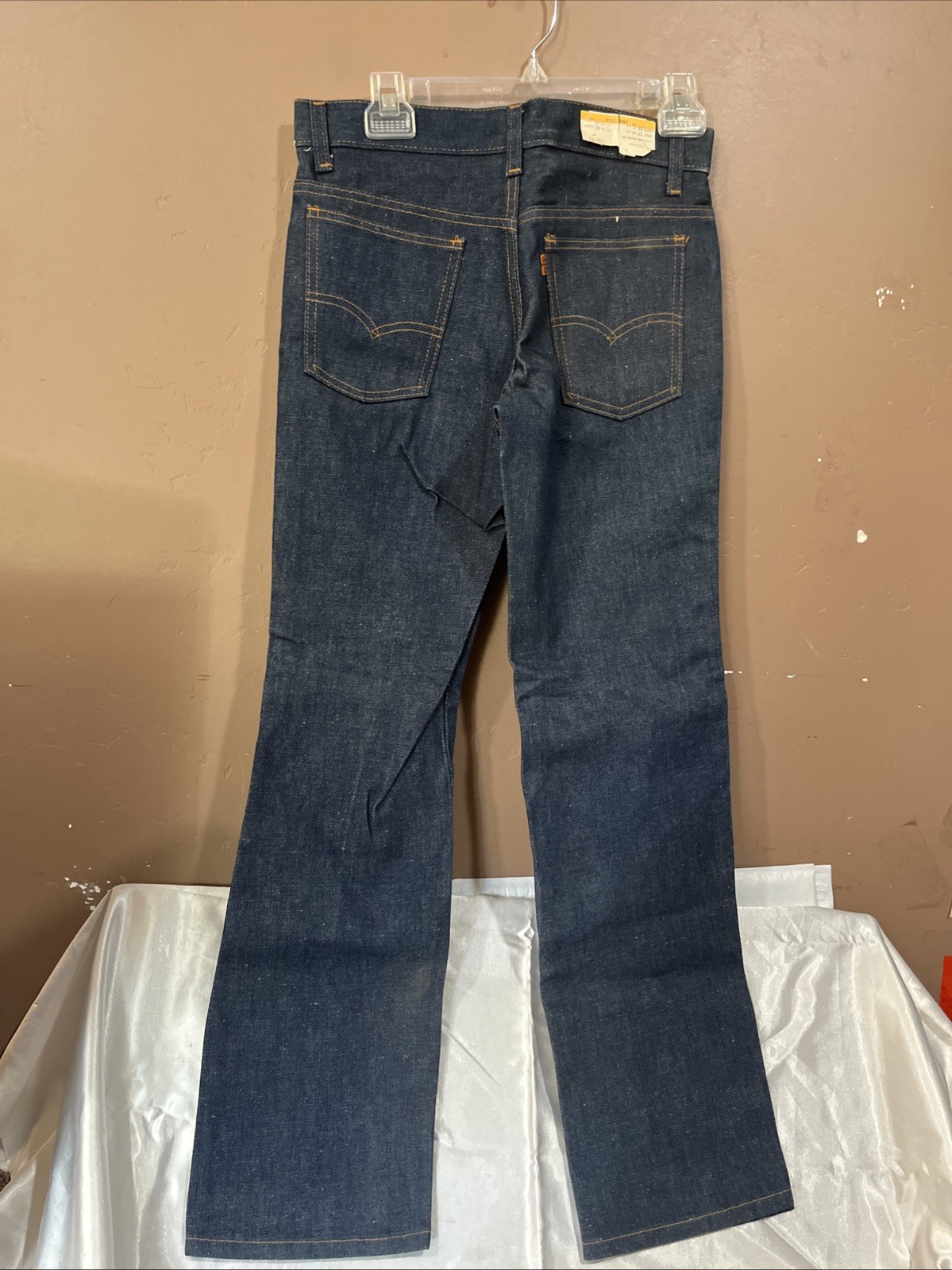 1970’s Levi’s Jeans 784-0317 Pure Cotton Size 27×28 Western Blue Jeans NWT