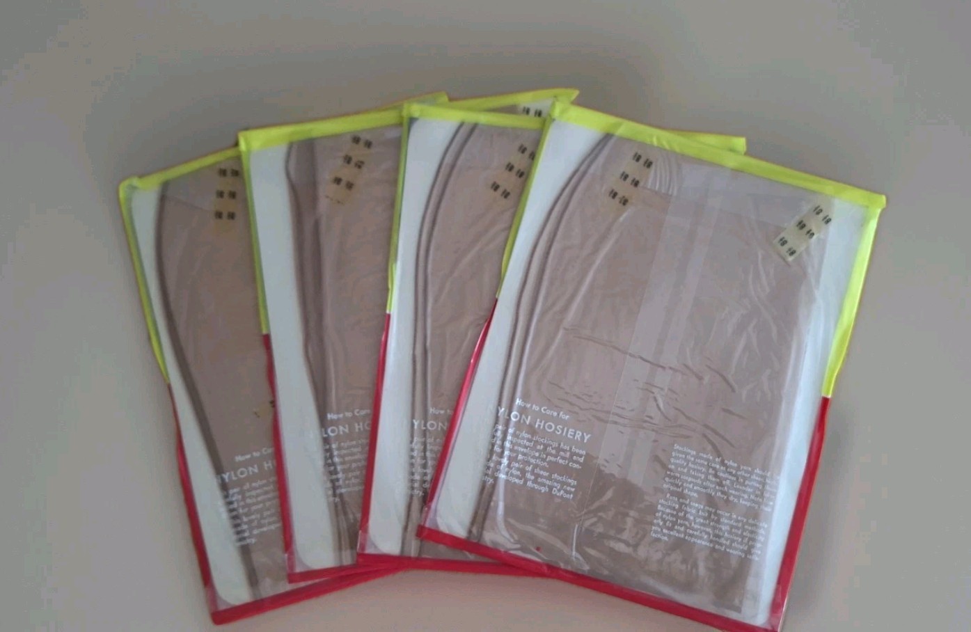 Nationals First Quality Seamed 8.5 S 100% Nylon Stockings 4 pair 80 Gauge Nude