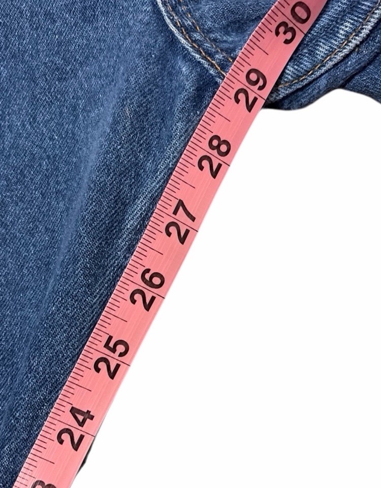 Vintage Levis 505 0217 Red Tab Blue Jeans Denim Fades Raw Hem 30×29 USA Made 80s