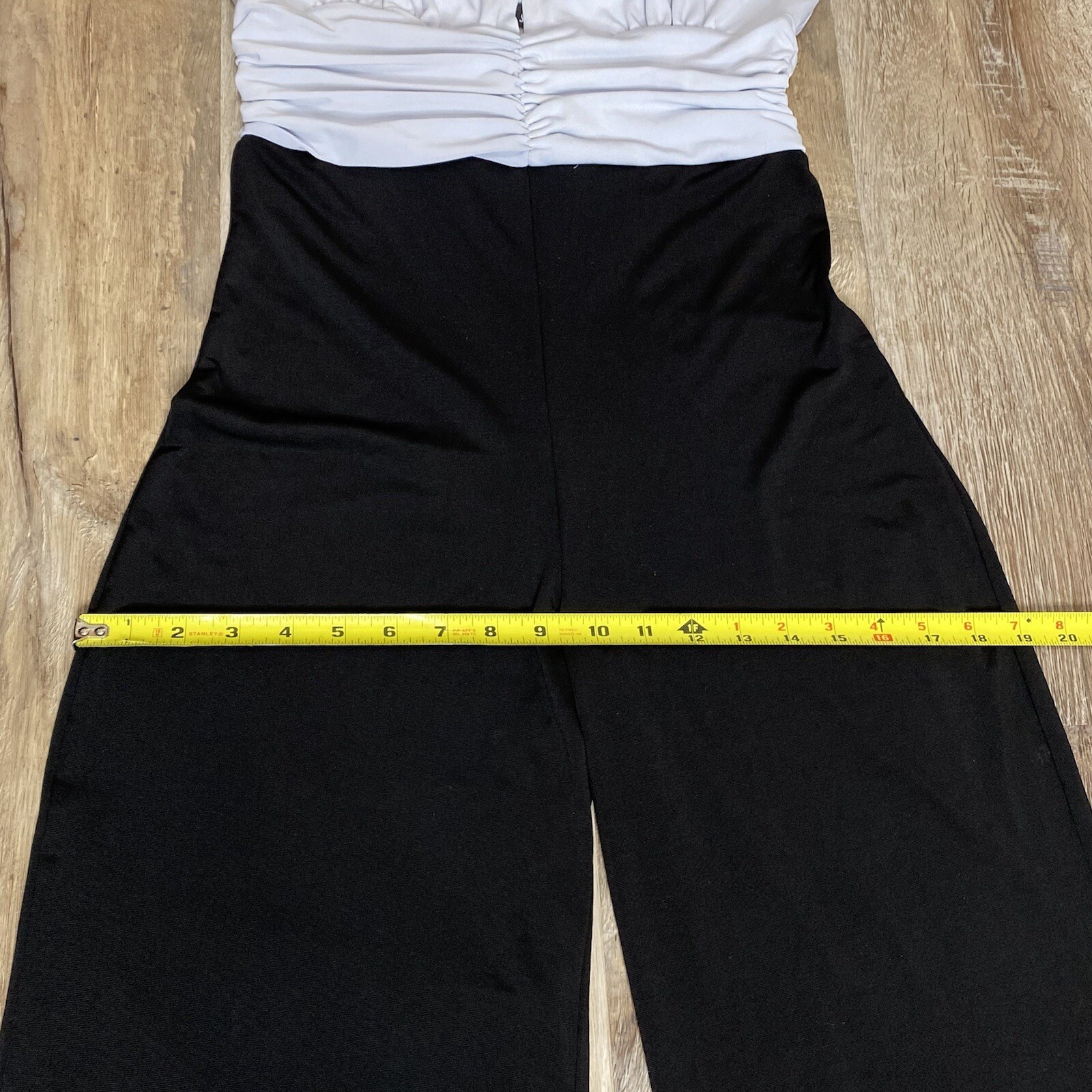 1990s Wet Seal Jumpsuit Vintage Halter Medium Wide Leg Polyester Clubwear