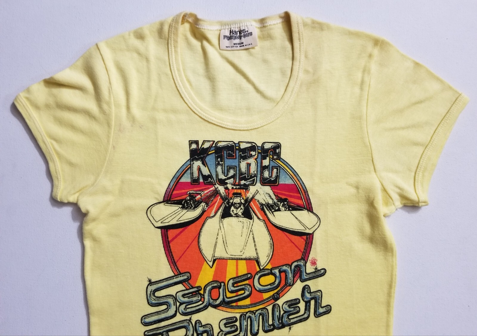 VTG 1980 NATIONAL DRAG BOAT RACING T-SHIRT TEE WOMAN MEDIUM M TOP LAKE MING JET