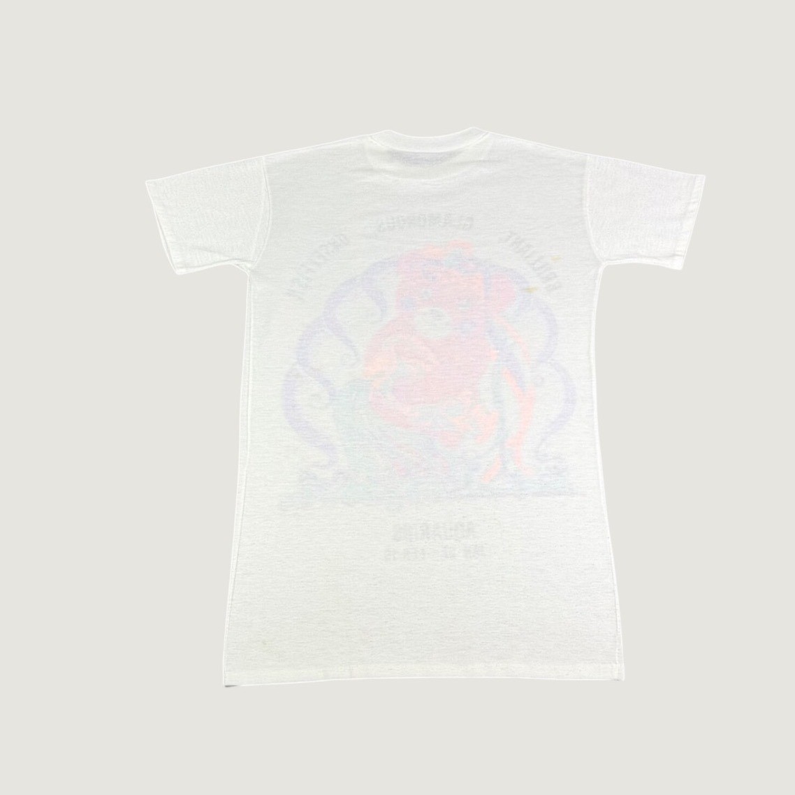 Vintage 1990 Snarelle Aquarius Zodiac Bear T-Shirt White Single Stitch Medium