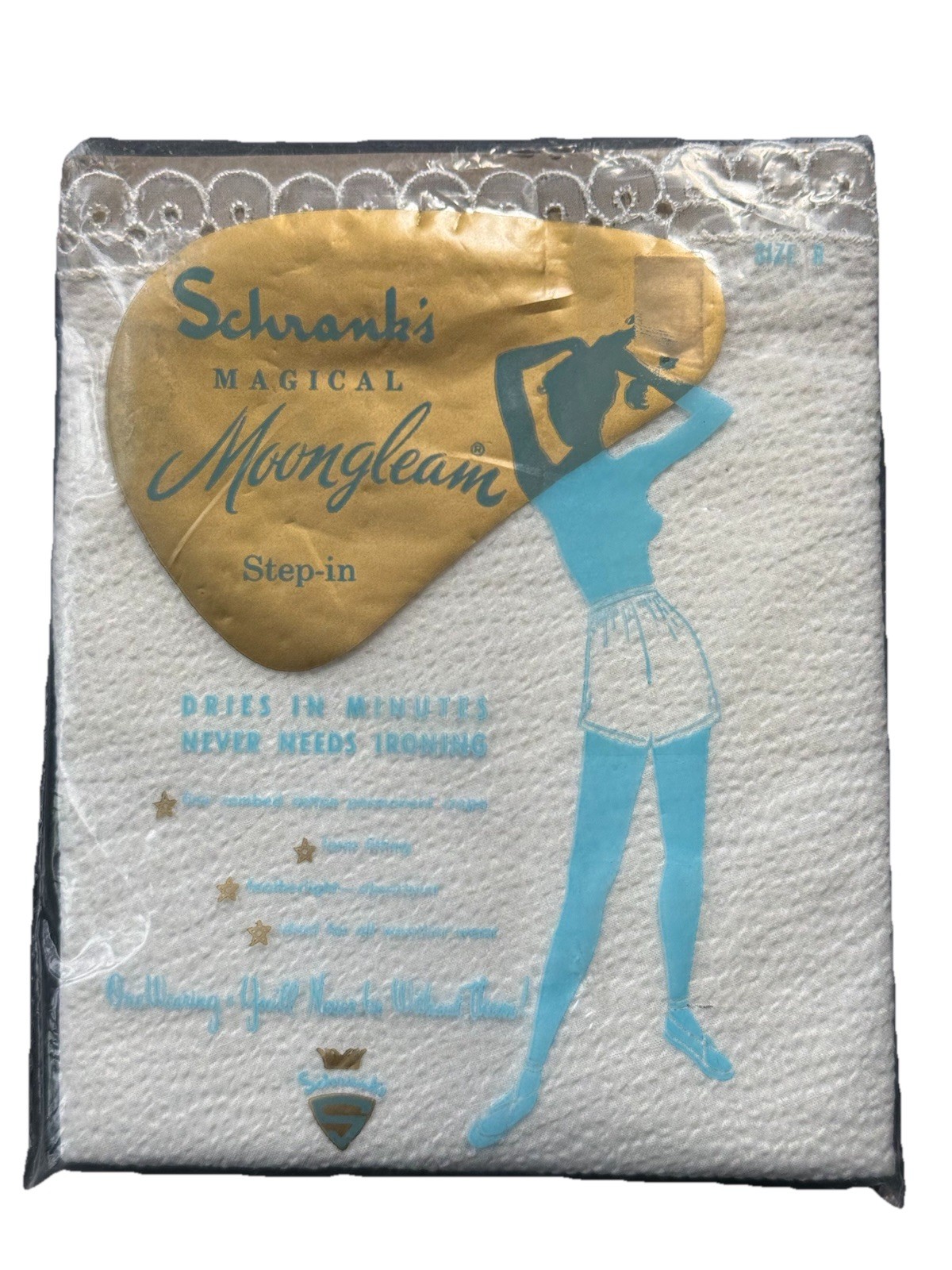 SHRANK’S MAGICAL MOONGLEAM STEP IN FINE COMB COTTON FORMED FITTING VTG BLOOMERS