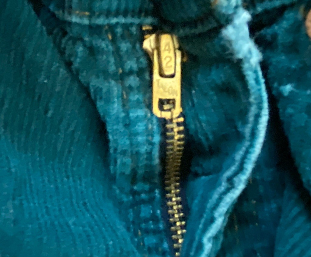 Levi’s Teal/Green Orange Tab Corduroy Straight Leg W26 L30 Student 716-1599
