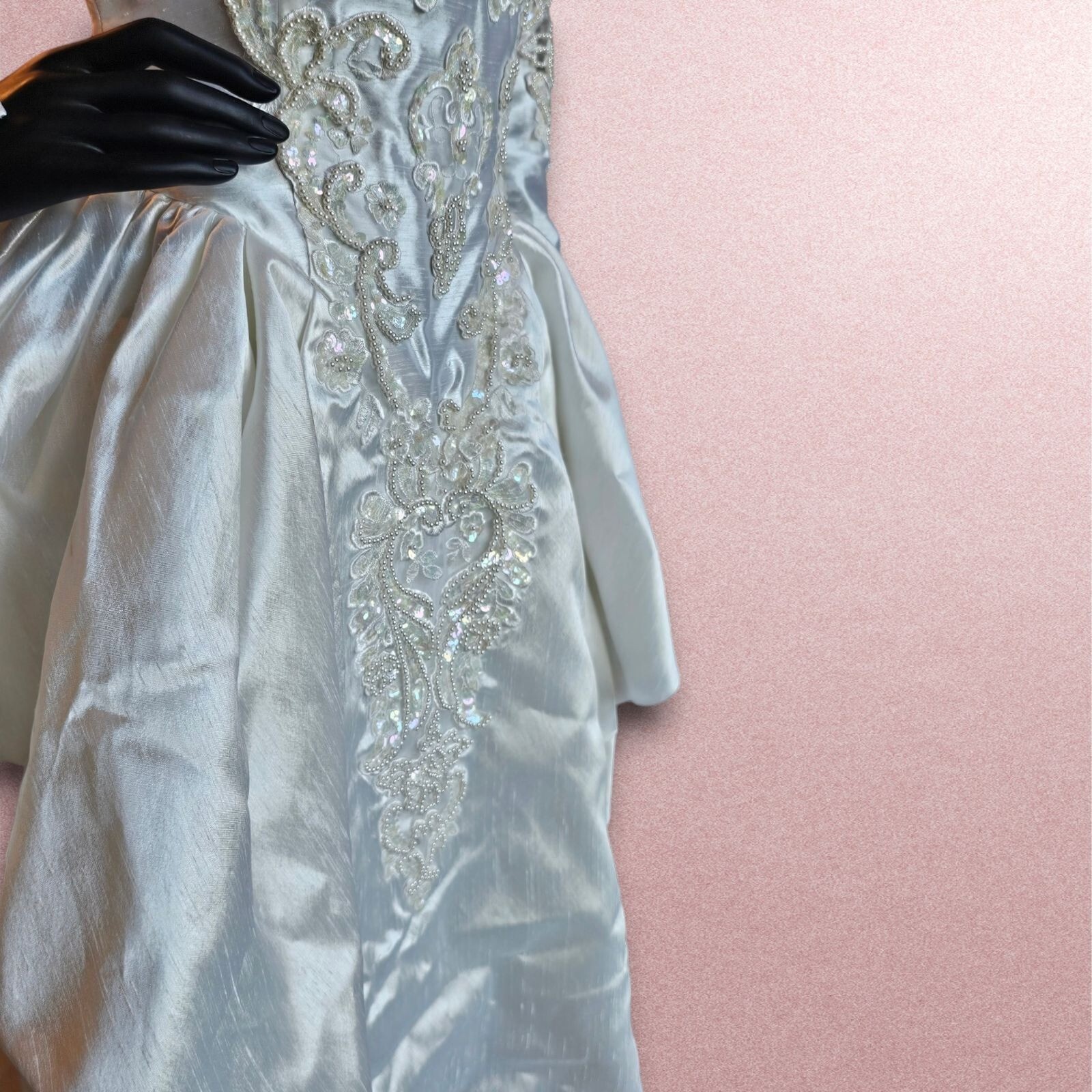 Vintage 90’s Fitted Detachable Train Wedding Gown