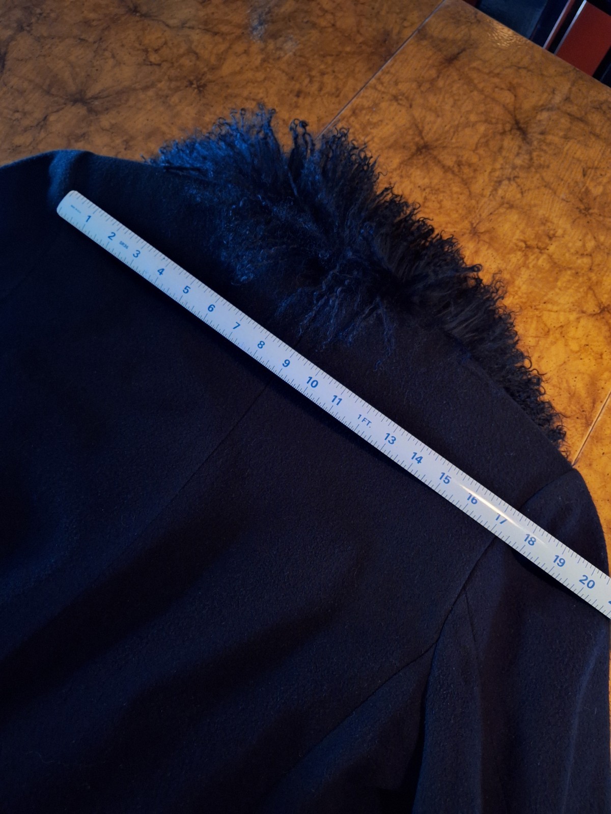 VTG 90s Y2K Marvin Richards Genuine Mongolian Curly Lamb Wool Penny Lane Coat 12
