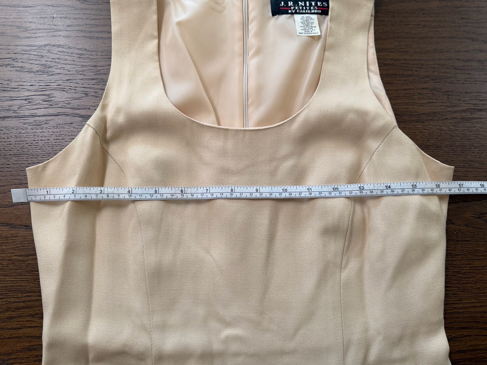 Vintage J.R. Nites Petites by Caliendo Ivory Cream Long Sleeve Maxi Dress Set