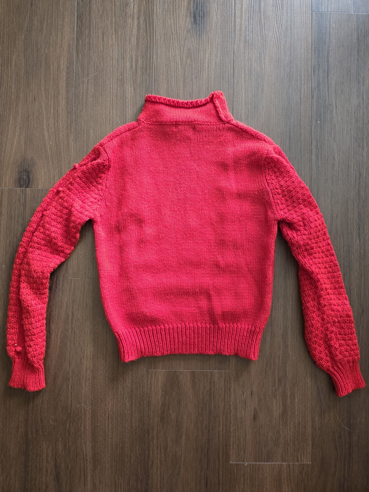 Vintage 1980s Cherry Red Barry & Jarry Christmas Sweater Womens Small Medium