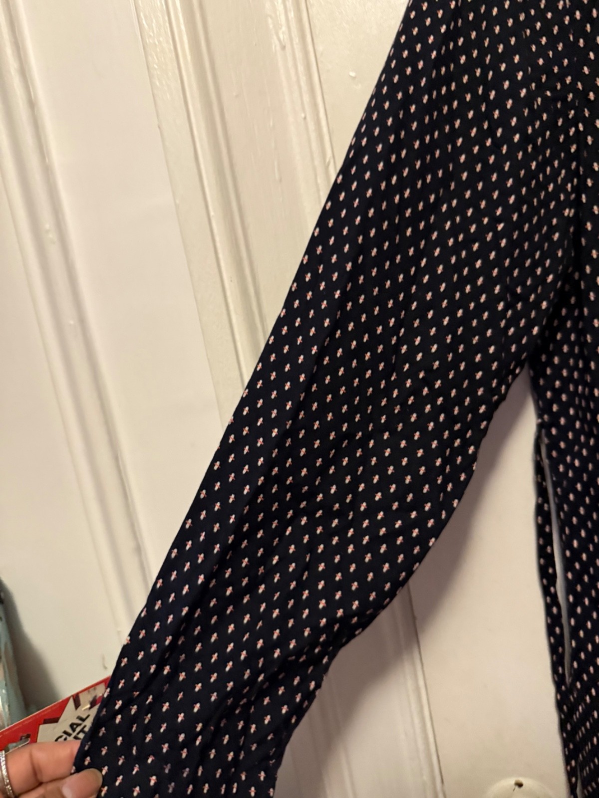 Vintage 80/90’s Polka Dot Style Button Front Dress Rayon Size 18 Sarah Elizabeth