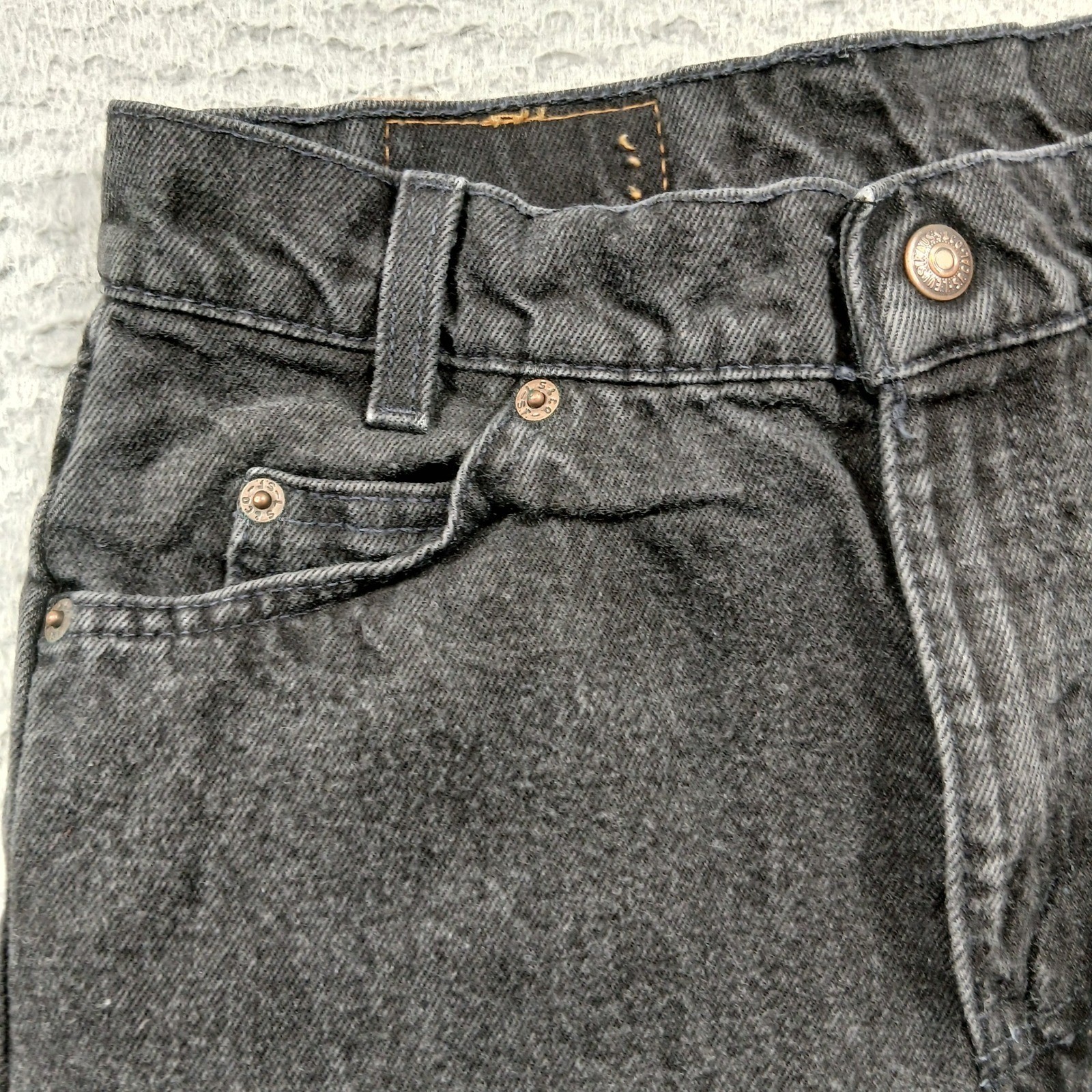 Vintage Levi’s 550 Orange Tab Made in USA Black Jeans Women’s 14 27×27 EUC