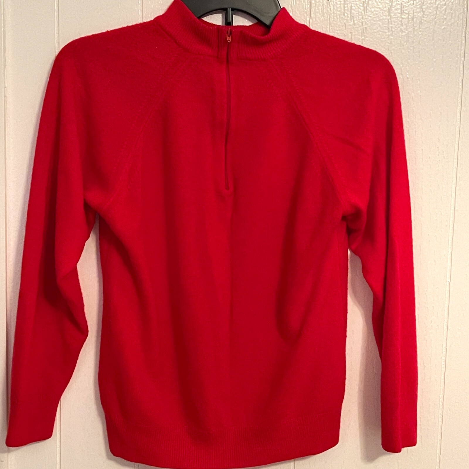 Designers Originals Red Wool Blend Sweater Womens S USA Vintage