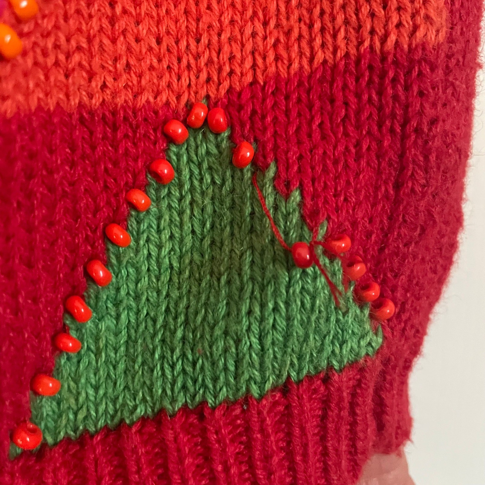 Colorful Vintage Funky Gladys Bagley Sweater Small