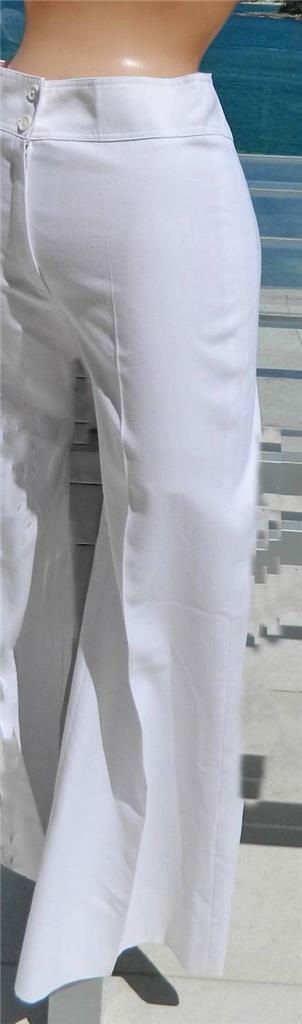 VINTAGE Boho 1960s-70s Original Saturday Night Fever White Flares XS