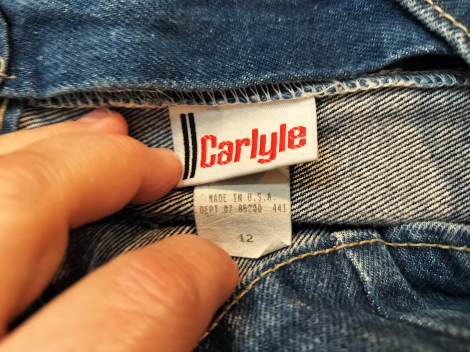 Vintage 90s Carlyle Mom Jeans Size 12 High Waist Tapered