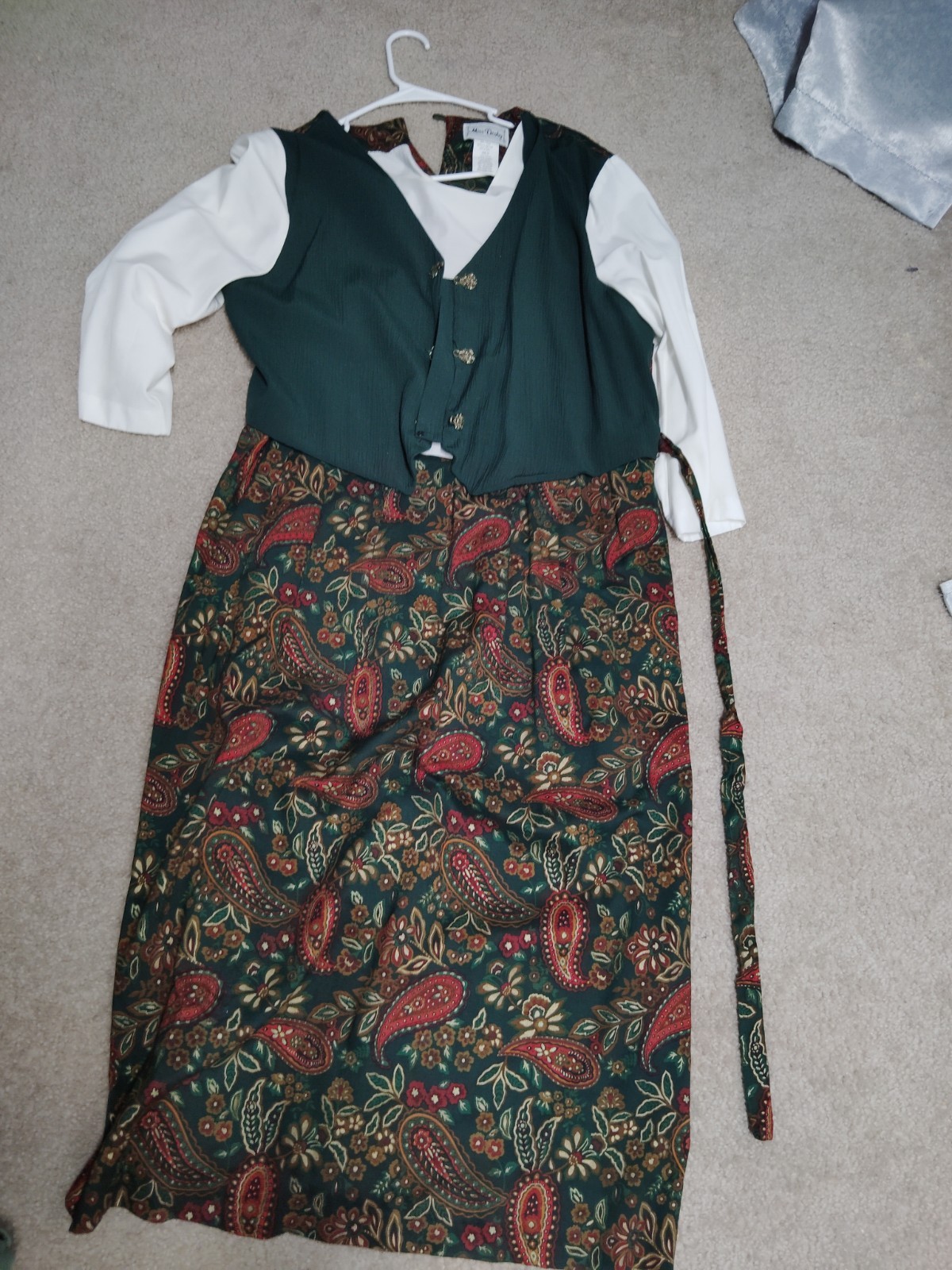 Vintage Miss Dorby 90’s Maxi Dress Women’s 16 Paisley Cottagecore Grannycore
