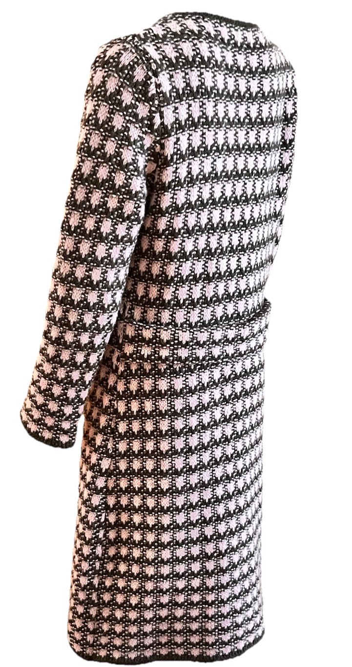 UNITED COLORS OF BENETTON VTG Y2K Size M 6-8 Pink Brown MIDI Coat Dark Academia