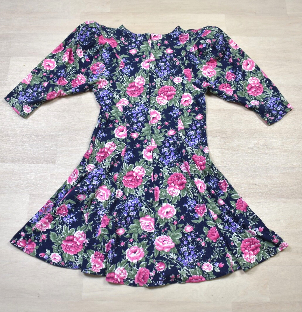 80s Byer Too! Prarie Mini Skate Dress Floral Coquette Size 9 VTG