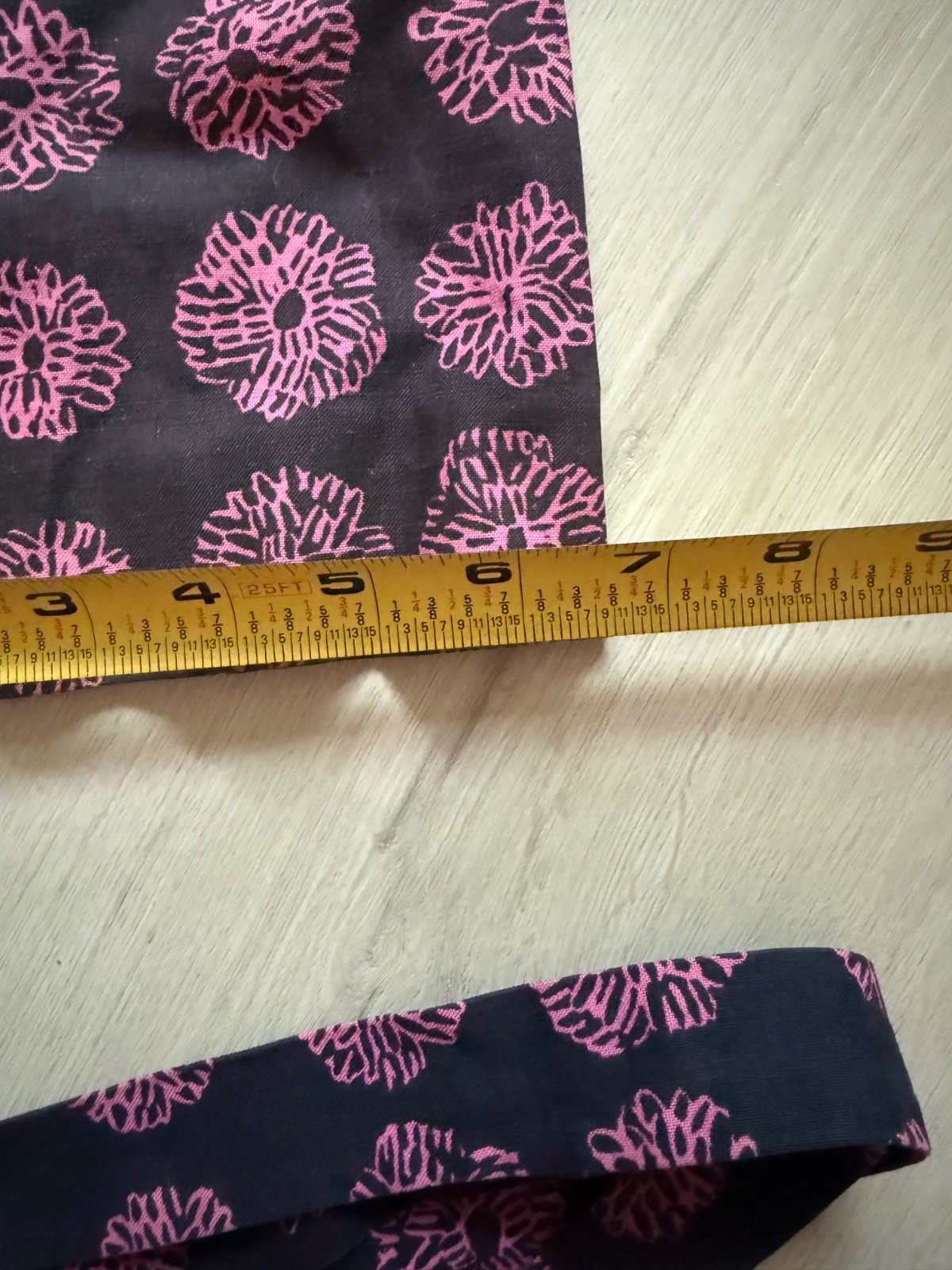 Vintage Marimekko Suomi Finland Empire Ribbon Print Dress 40 S Small Medium