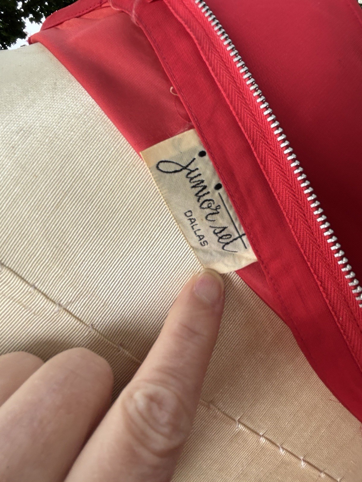 VTG 50s Dress Red Chiffon Pleated Retro Pinup Rockabilly Sz S 32x26x34″