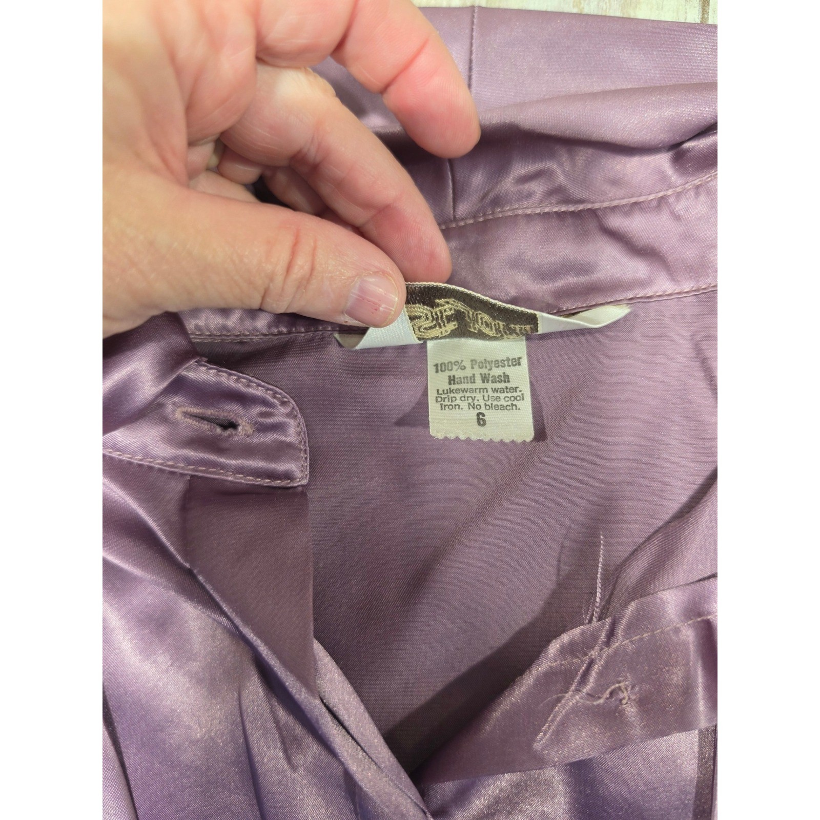 St John 3 Pc Skirt Suit Set Metallic Knit Cardigan Satin Bow Blouse Plum Mauve