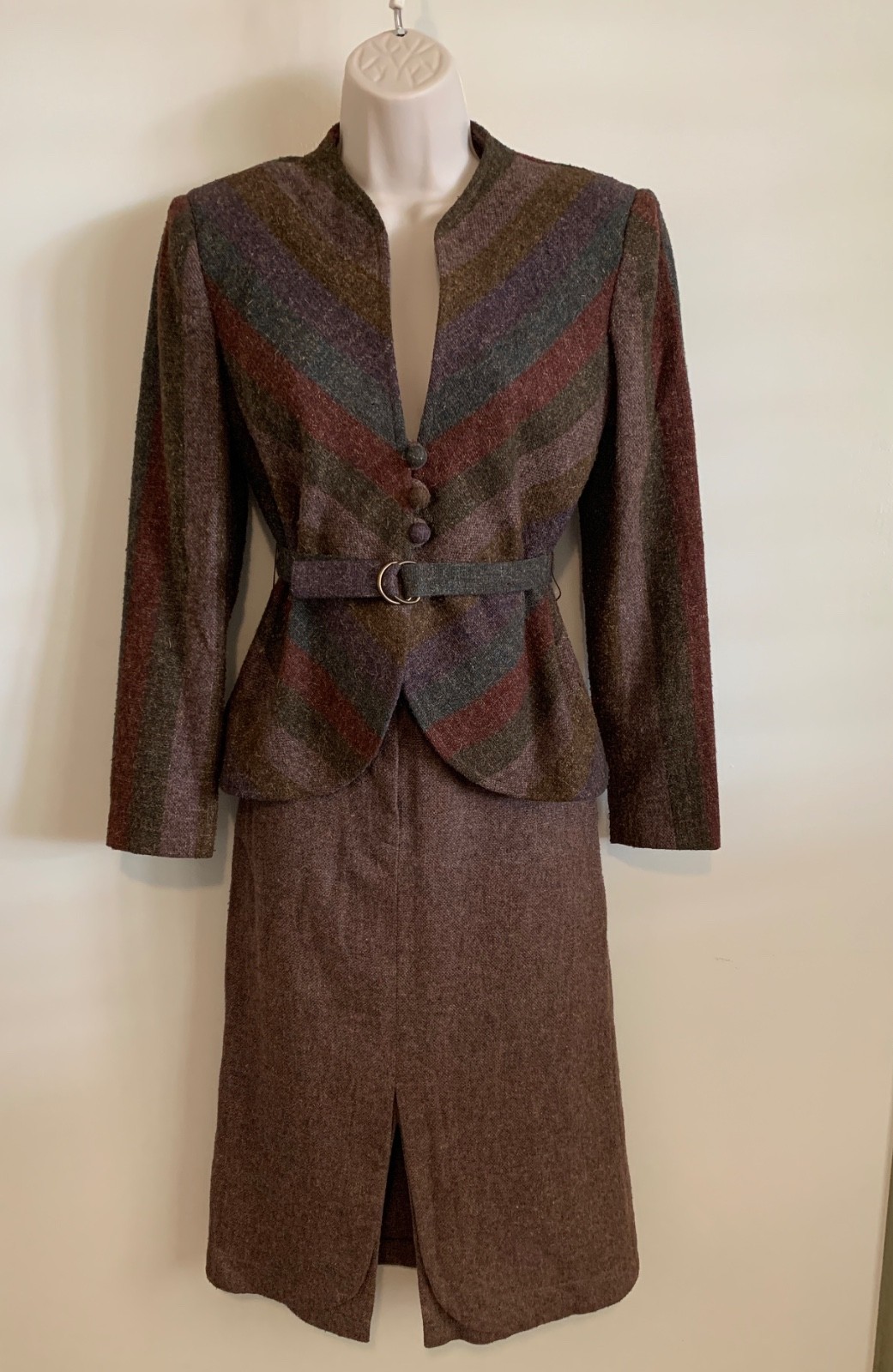 Vintage ’70s The Strawberry Plant Dorothy Schoelen Suit Set—Jacket, Skirt, Pants
