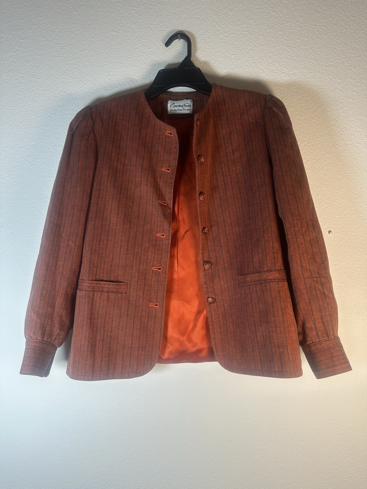 Country Set Jrs by Evan Picone Blazer Jacket 7/8 Vintage 100% wool