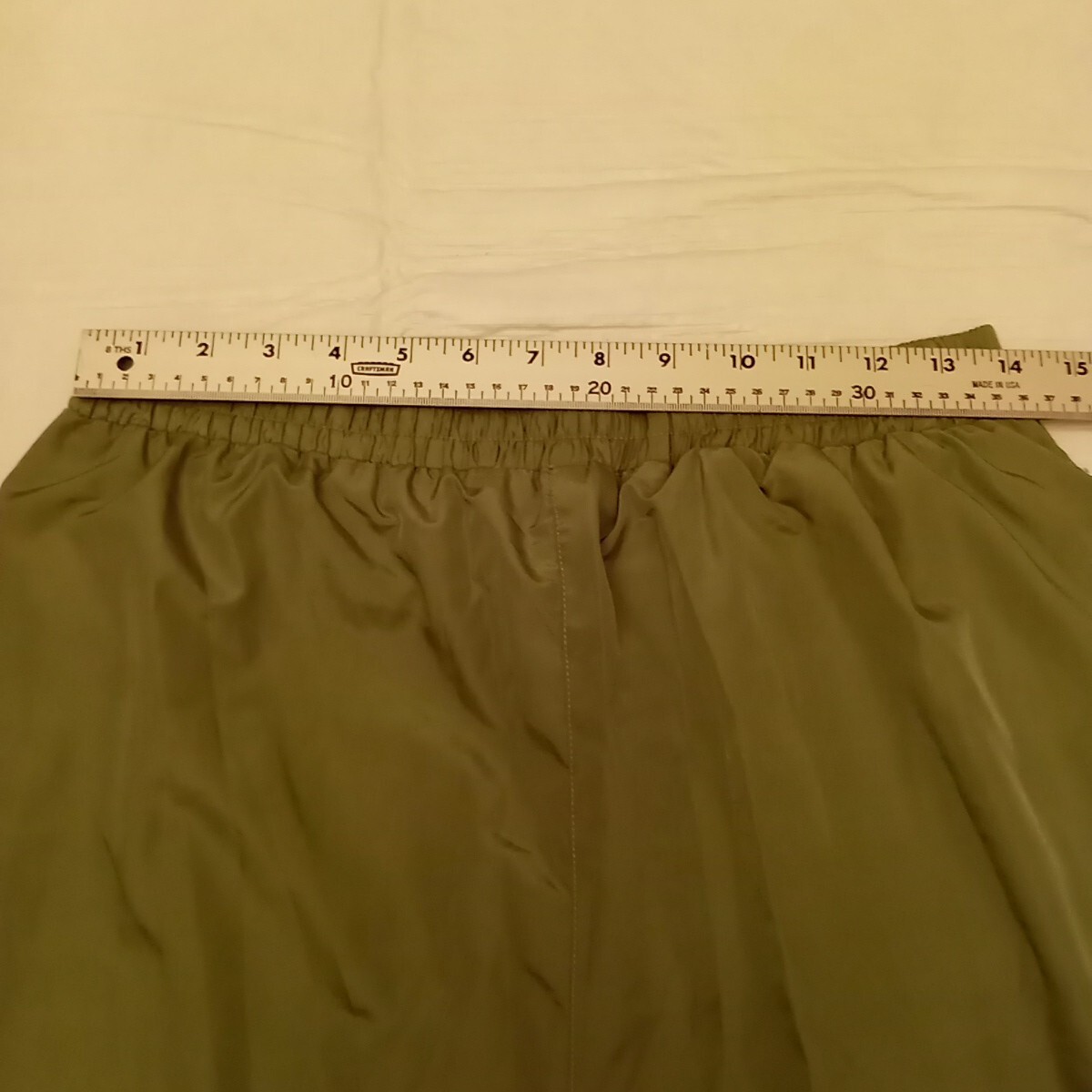 Out Brook Silk Green Pants Hip Hop Track Suit Pants SZ L Vintage 80s Style