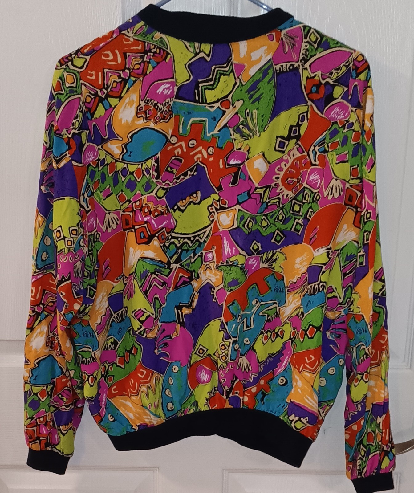 Vintage Womens Size Fits Like A. M/L Full Zip Colorful JKLA California Jacket