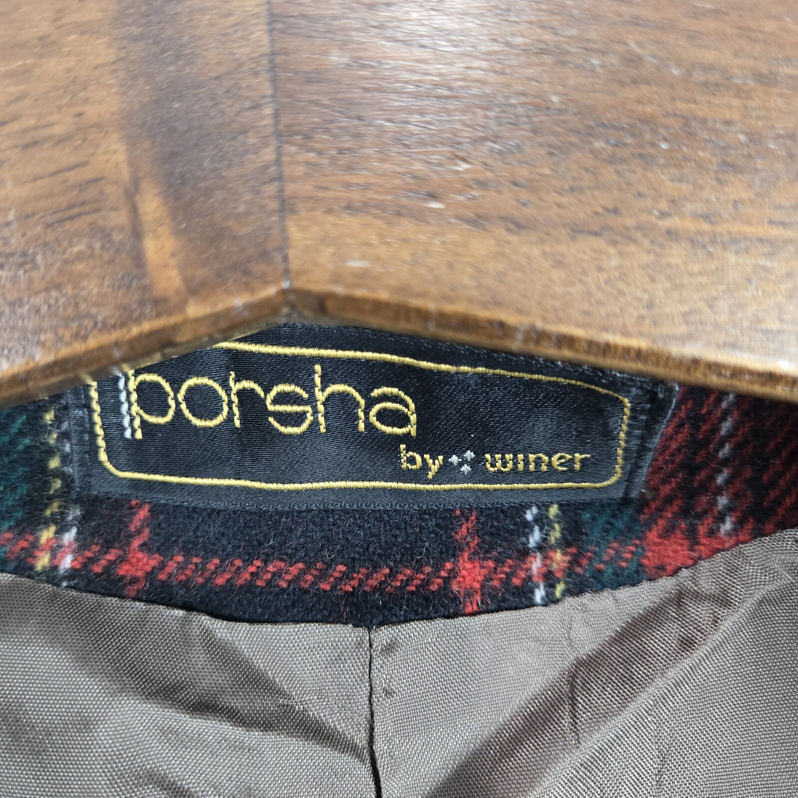 Vintage Tartan Womens Size 10 Porsha By Winer Tartan Red / Green Blazer Wool