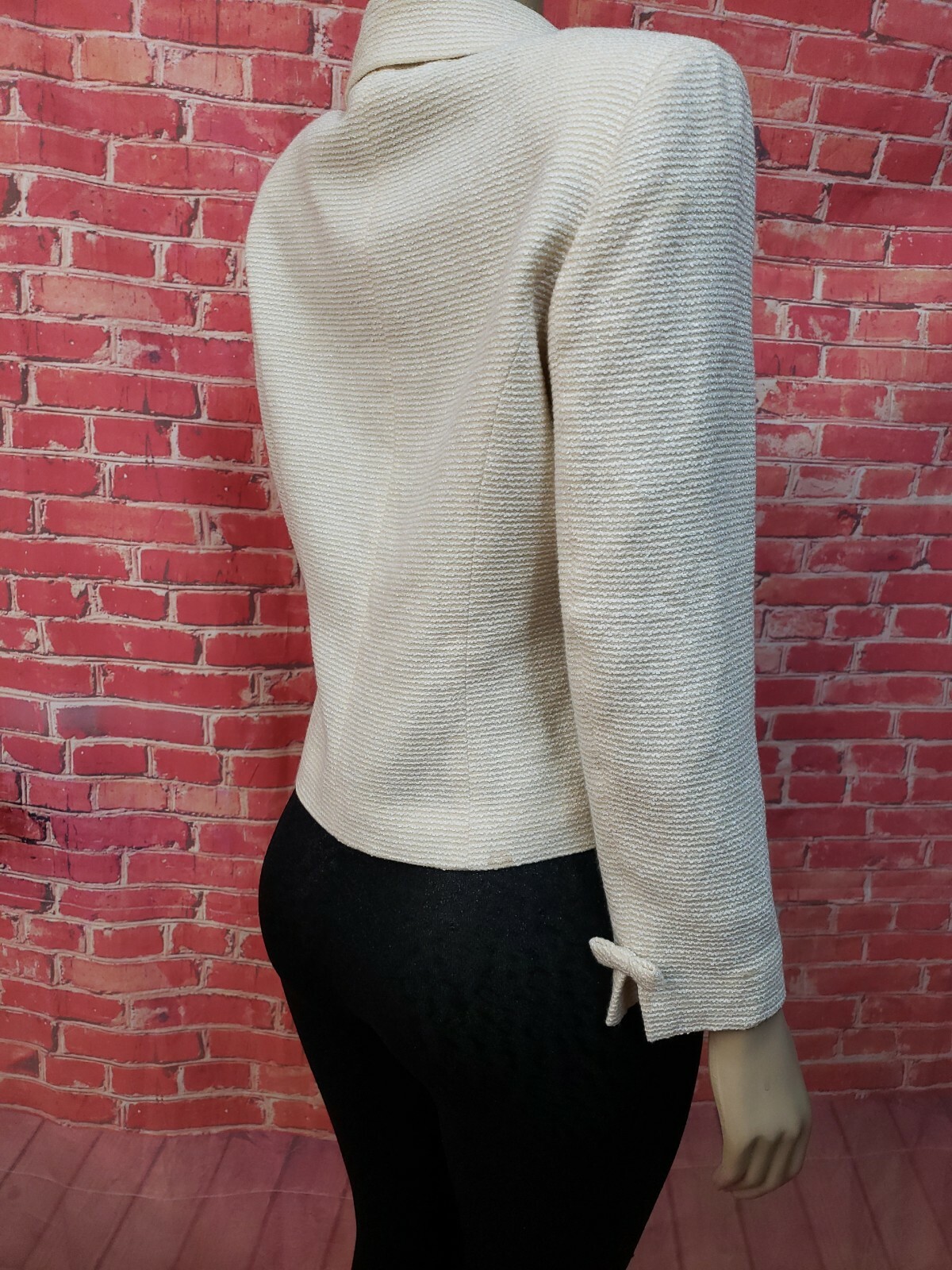 Courreges Paris, Designer Cream Women’s Vintage Buttoned Jacket Sz M? #C