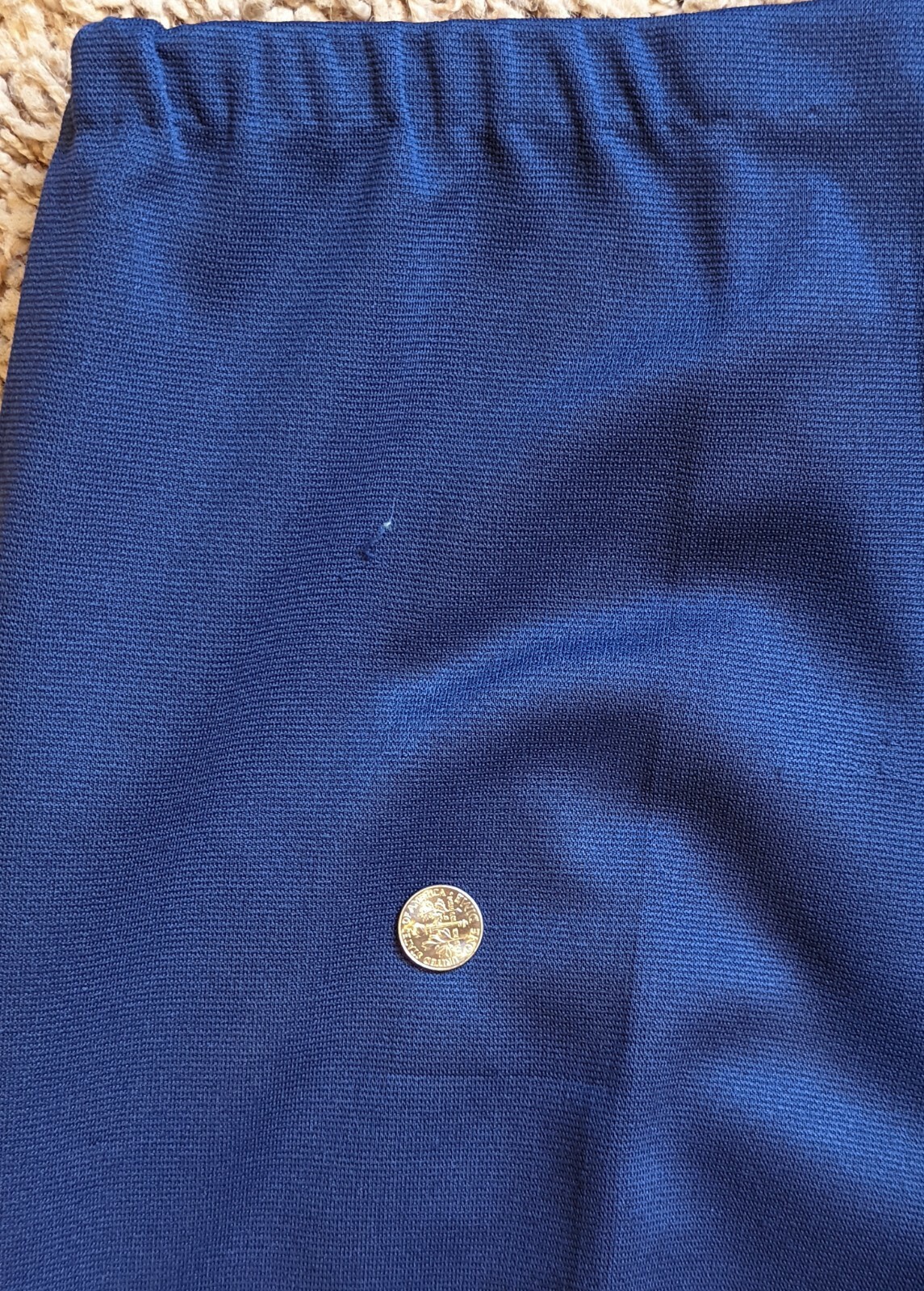 Vintage 70s JC Penny Fashions Leisure Suit Bell Bottom Hippy Retro Blues Sz 12