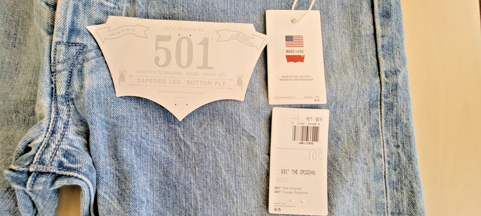 Levi’s 501 Selvedge Redline Made in USA Cut Off Shorts SZ 38X24’5