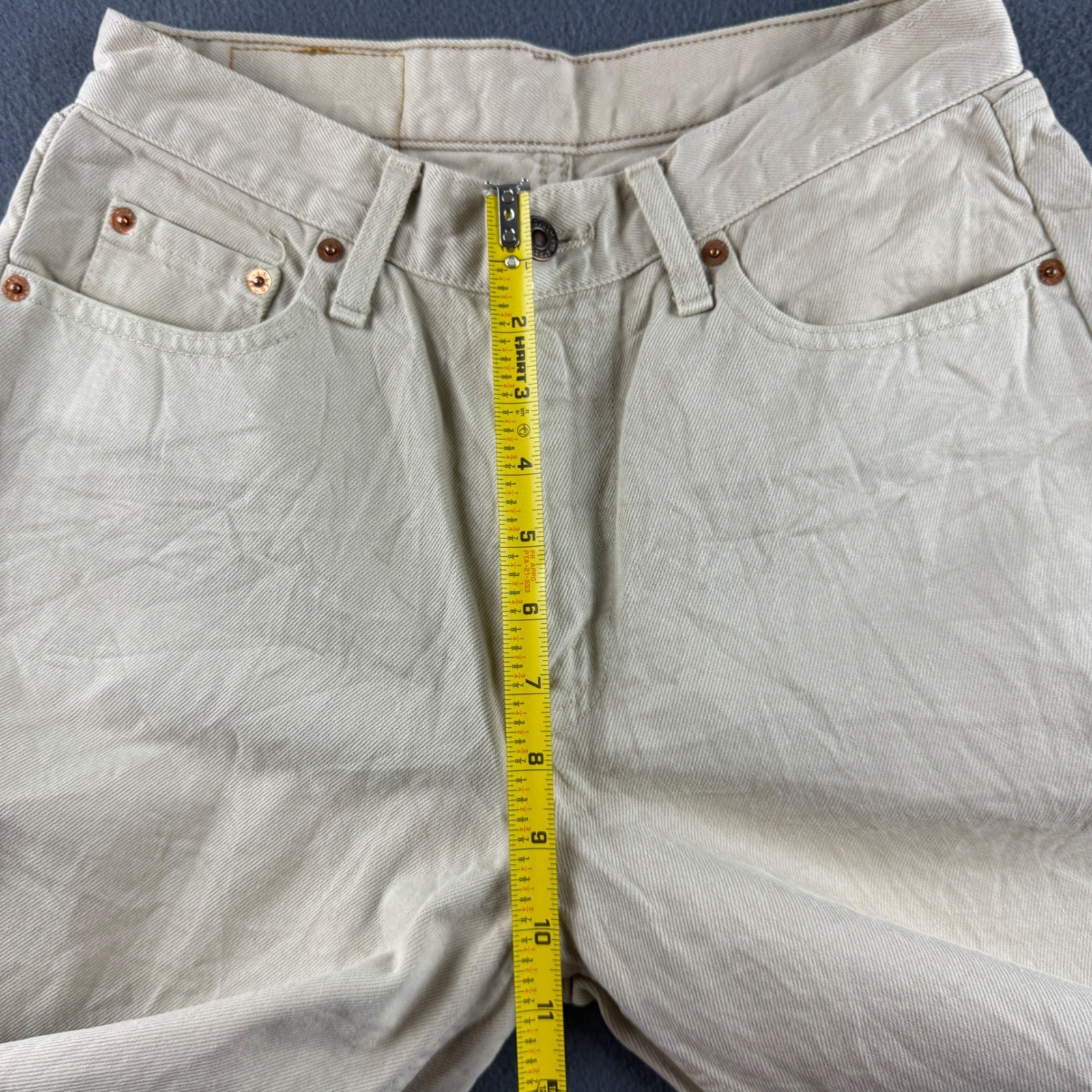 Vintage Levis 626 Jeans Women’s 28×30 Beige Orange Tab Mom 90s Y2K High Rise