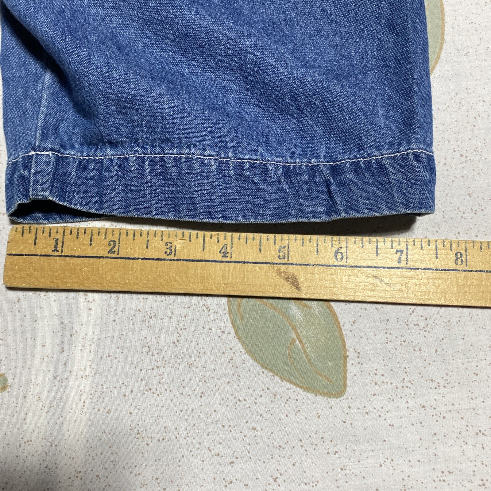 Vintage Womens Looney Tunes Tweety Denim 14W/16W Short Sleeve Shirt