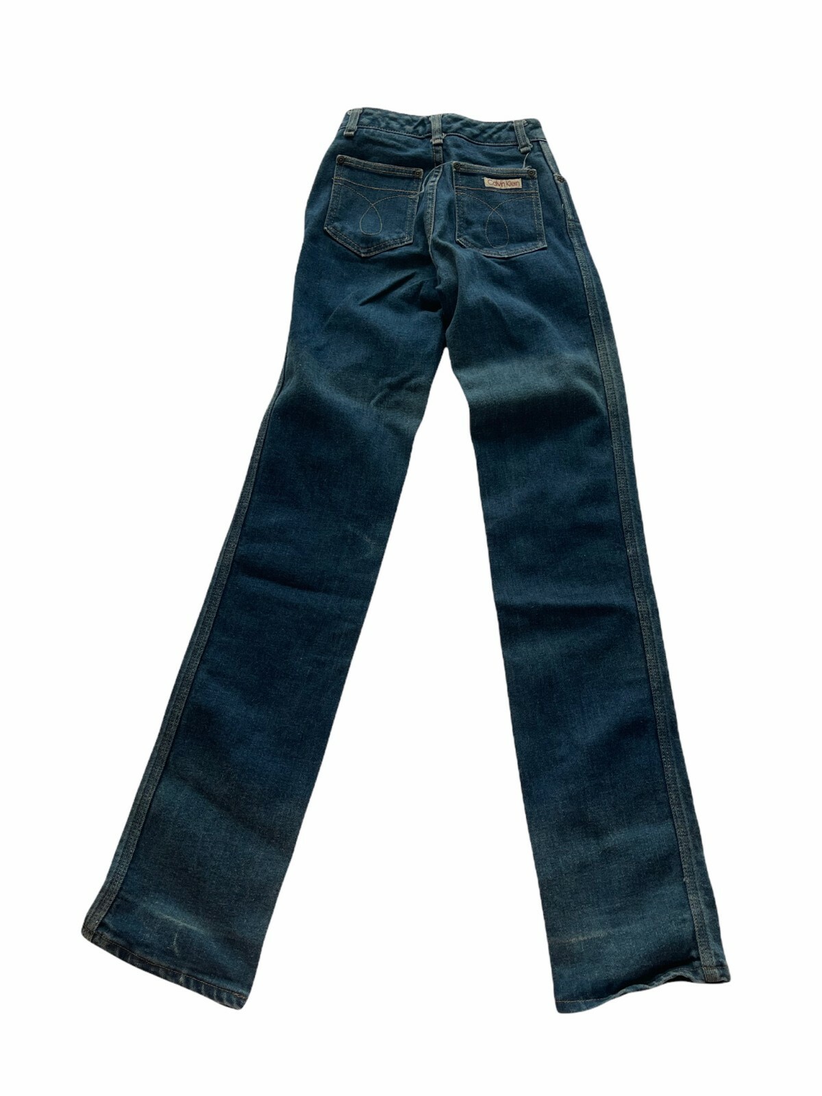 Vintage 60s 70s Calvin Klein High Waist Jeans USA Made 24 Waist Hippie Grunge