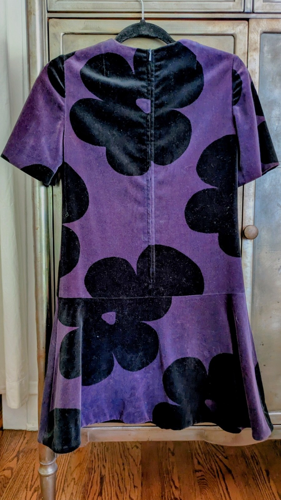 Marimekko velveteen vintage dress 1969