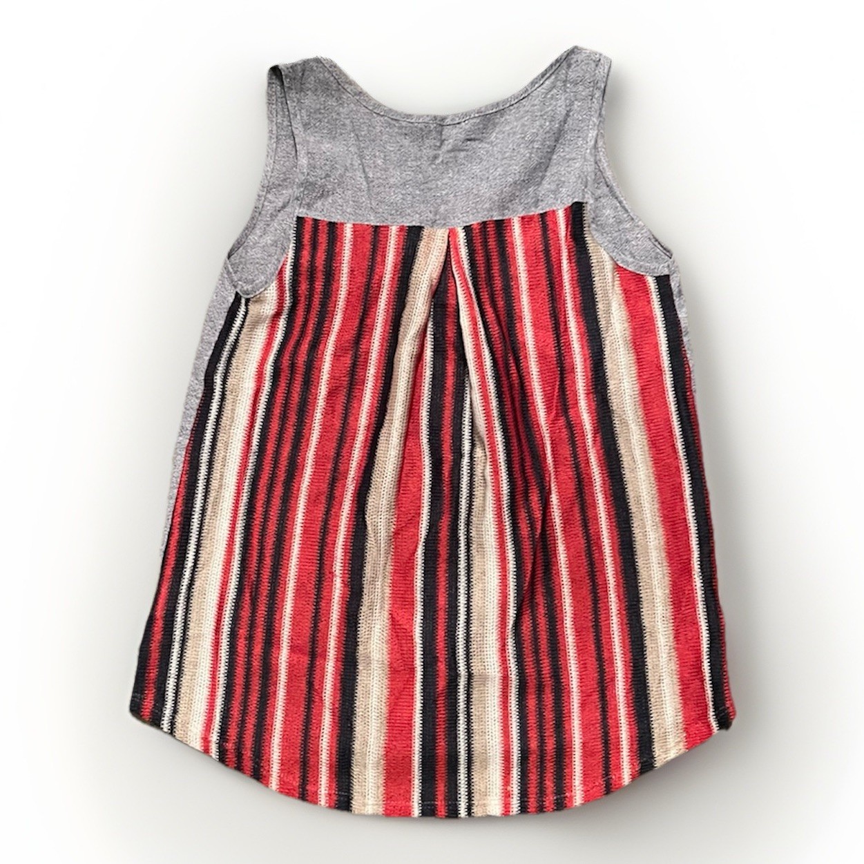 Women’s Handmade Summer Beach Top Stitch Fix Striped Sheer Tank Top Size Small