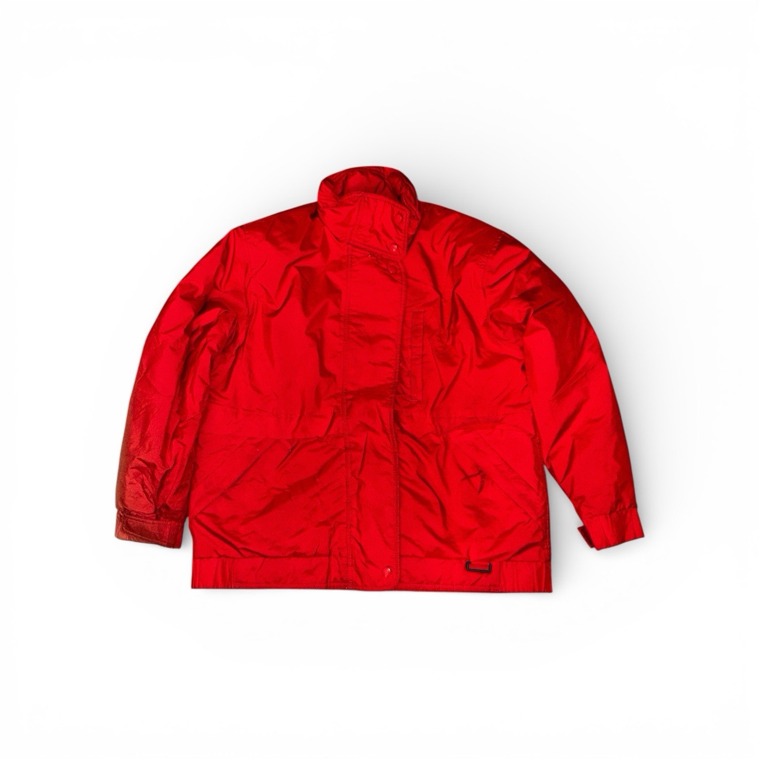 Vintage 80s Eddie Bauer Red Goose Down Filled Jacket Size Medium Hong Kong