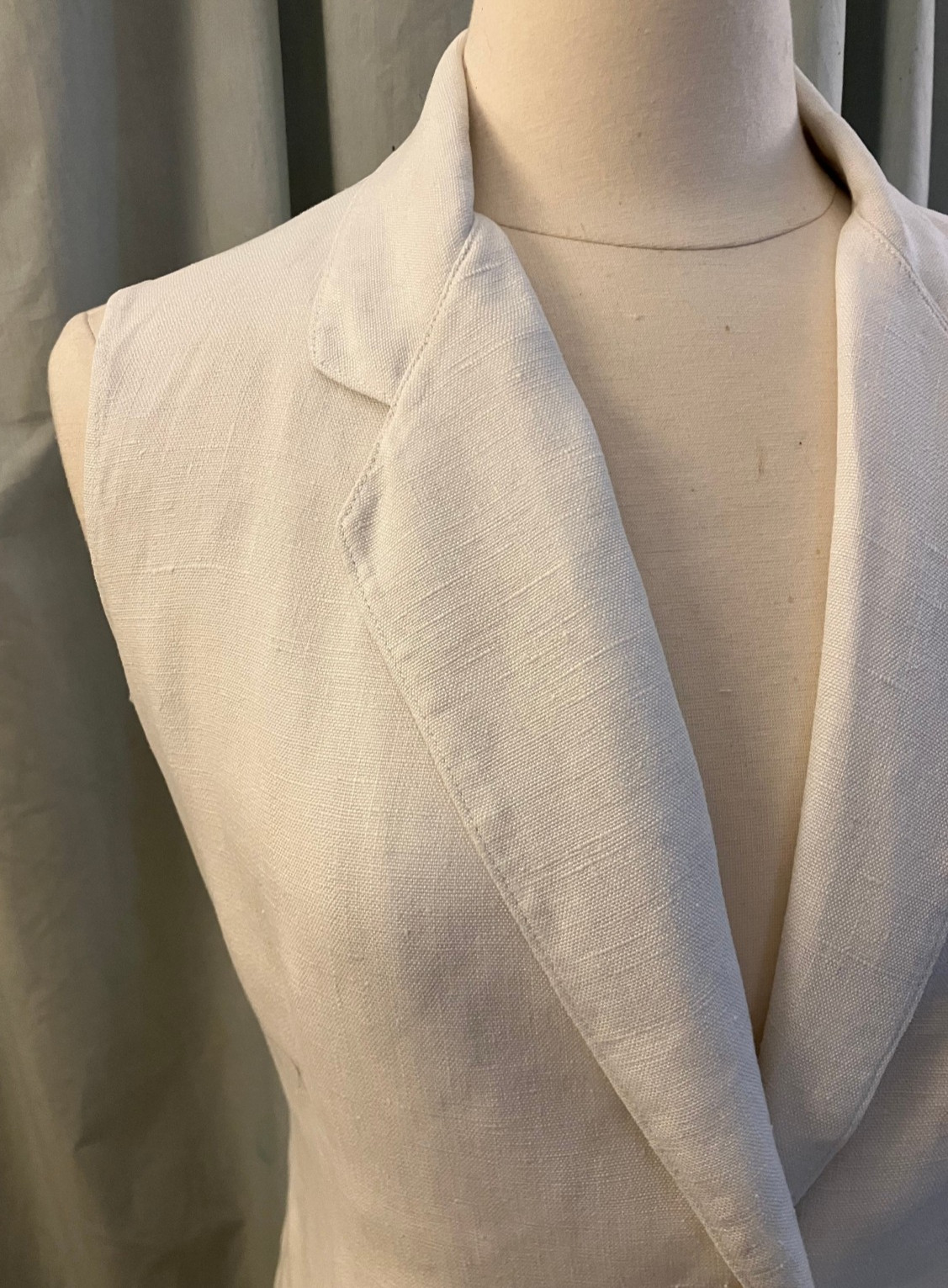 Antique white linen Riding Suit habit Jodhpurs M/L from Main Line estate 1920s