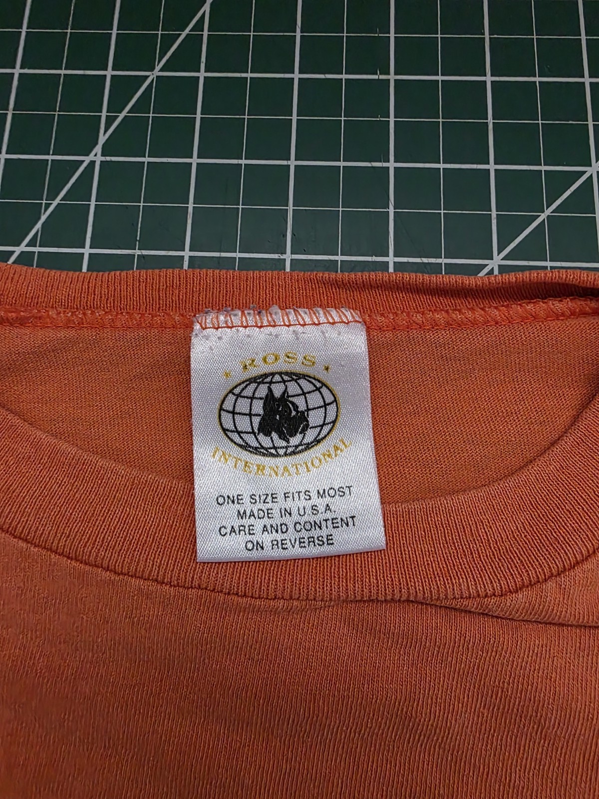 VTG 1993 Betty Boop Streetwear Orange One Size Ross International T-shirt Damage