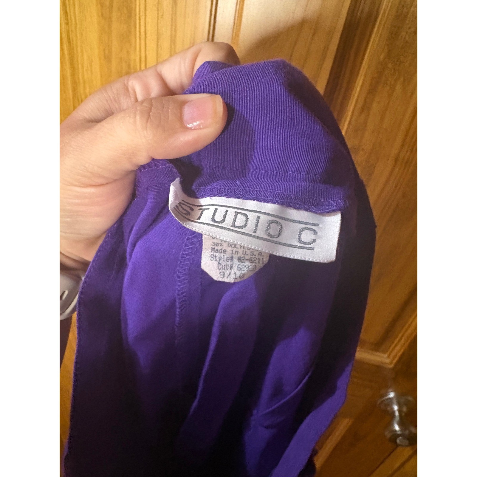 Studio C Vintage High Waisted Pleated Shorts Purple Size 9/10 Retro Made in USA