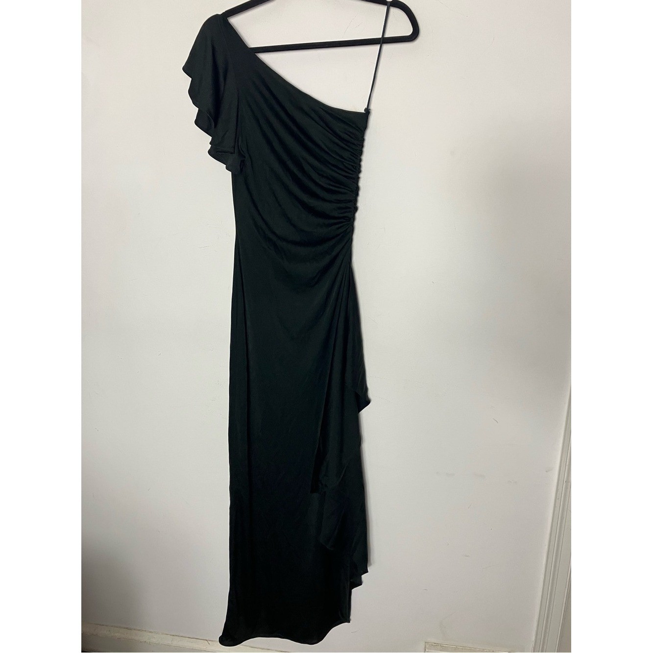 Vintage Climax Karen Okada For David Howard Black One Shoulder Dress 5/6 Small
