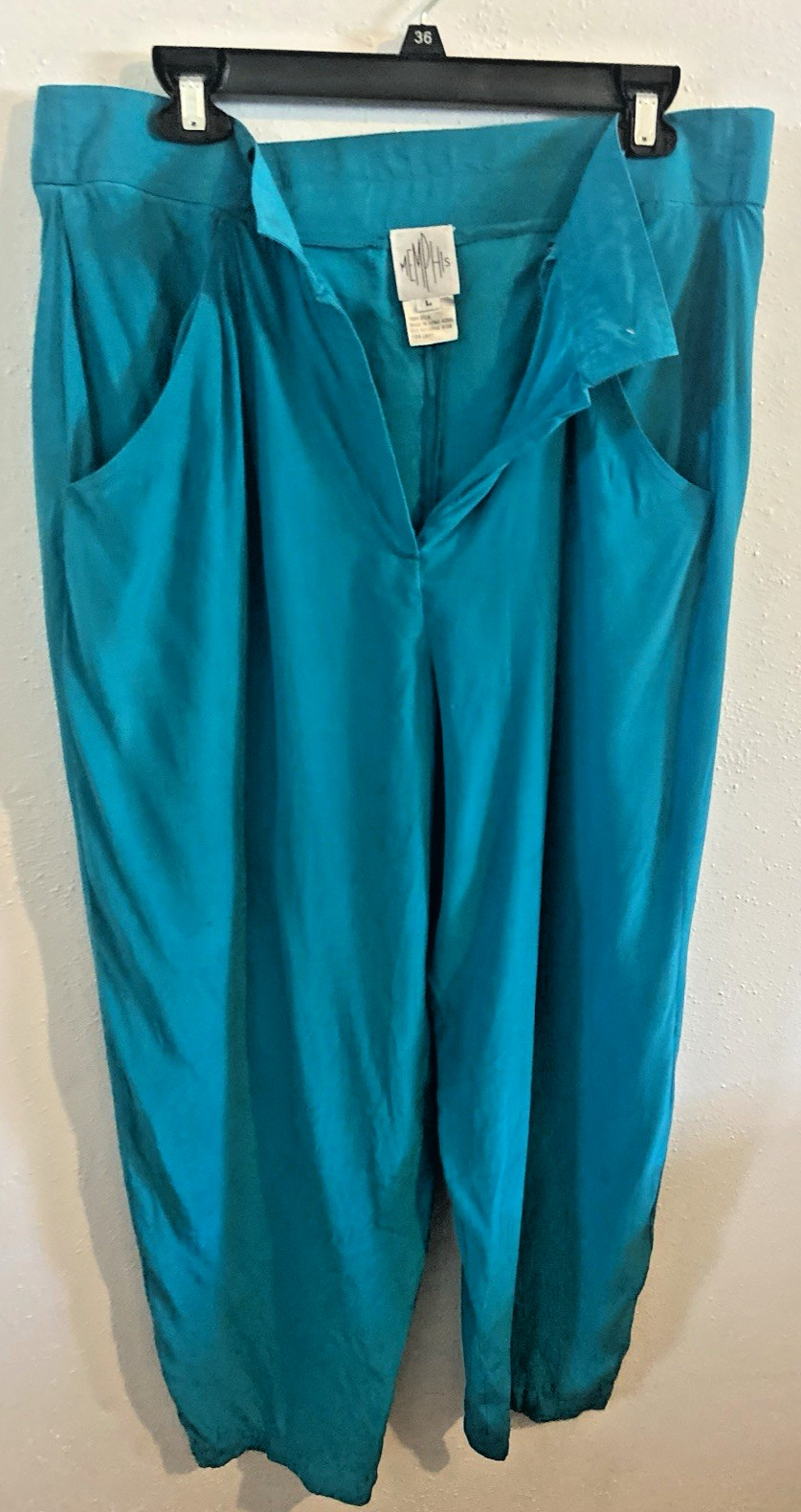 Vintage Silk Bomber Jacket /Pants 1980’s Memphis Wearable Art Large Rare!